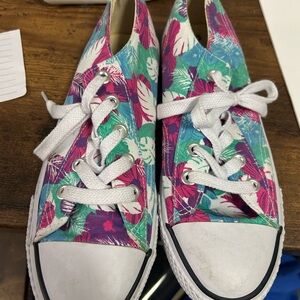 Airwalk Tropical Print Canvas Sneakers